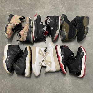 Air Jordan Toddler Shoe Lot 12C Jubilee Bred 11 Sand 4 Lebron